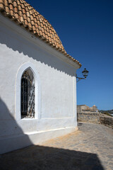 church, ibiza castle, old town, ibiza, spain, balearic Islands, Mediterranean Sea,