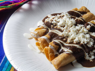 Mexican food flautas
