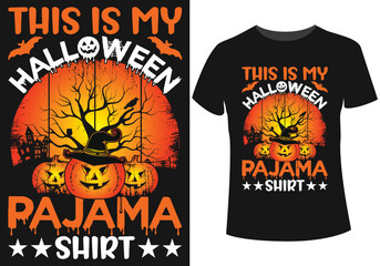 This is my halloween pajama shirt design