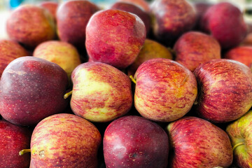Red Apples In The Fruit Market