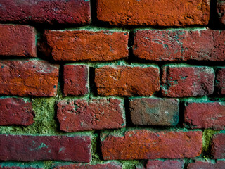 Old Red Brick Wall Background Wallpaper