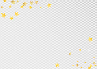 Golden Graphic Stars Vector Transparent