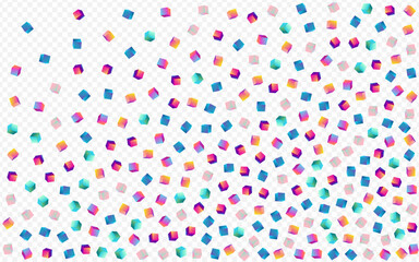 Iridescent Rhombus Vector Transparent Background.