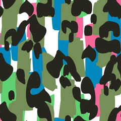 Burnt Cheetah Vector Seamless Pattern. Black © Natallia