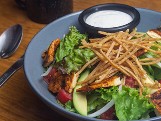 chicken and salad