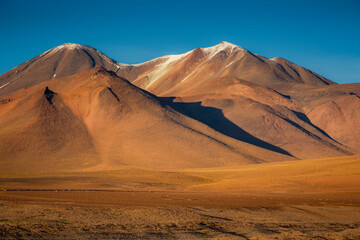 Fototapeta na wymiar Atacama desert, volcanic arid landscape in Northern Chile, South America