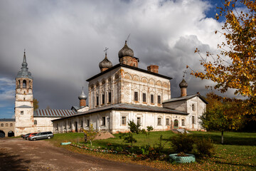 Fototapeta na wymiar Derevyanitsky Monastery in Veliky Novgorod