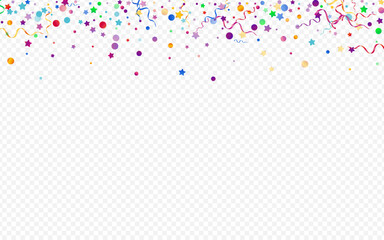 Variegated Particles Party Vector Panoramic