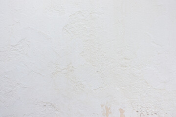 Abstract grunge white painted stucco wall texture background. Old white concrete wall surface