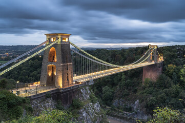 Puente colgante de Clifton en Bristol Inglaterra
