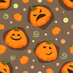 halloween seamless pattern