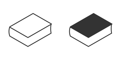 Сlosed book icon.  Simple design. Vector illustration.