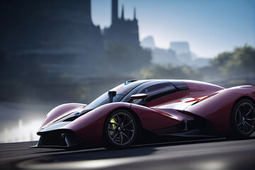 Naklejka premium Hypercar sportcar concept art
