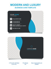Corporate business card design template