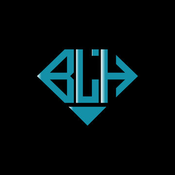 BLH letter logo creative design. BLH unique design.
