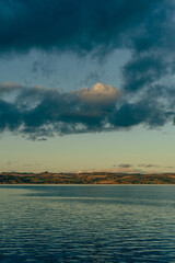Evening light above Lake Mjøsa and Ringsaker Municipality.
