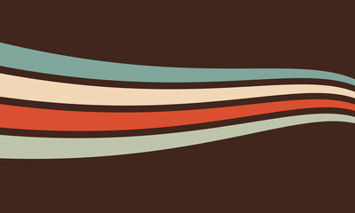 Retro background with colorful striped design element. Vector illustration.