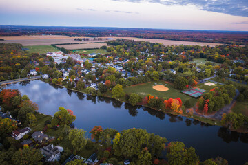 Drone of Autumn in Princeton