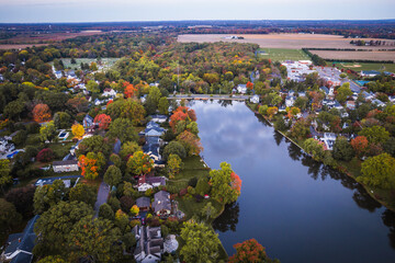 Drone of Autumn in Princeton