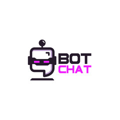 Fototapeta premium Robot Chat Logo