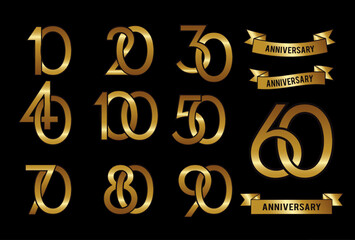 anniversary logo group with some number