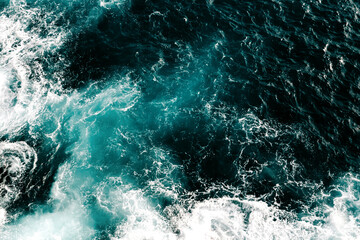 Fototapeta na wymiar Stormy water background, water element, Adriatic Sea, Dubrovnik, Croatia
