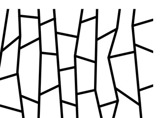 Abstract vector pattern. Grid of black lines on a white background. Design element. Modern striped abstract background