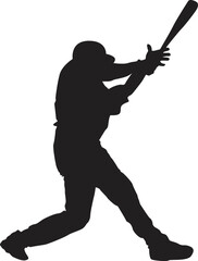 silhouette of a people plying baseball