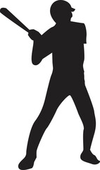 silhouette of a people plying baseball