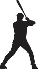 silhouette of a people plying baseball