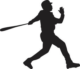 silhouette of a people plying baseball