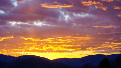 Fototapeta premium Clouds and Sunsets