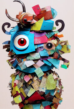 Paper Office Monster