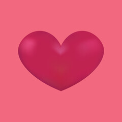 love bubble symbol 3d render