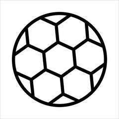 Fototapeta premium Football Ball Icon Logo Design Vector Template Illustration Sign And Symbol Pixels Perfect