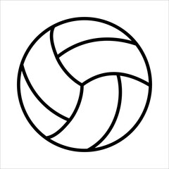 Volleyball Icon Logo Design Vector Template Illustration Sign And Symbol Pixels Perfect