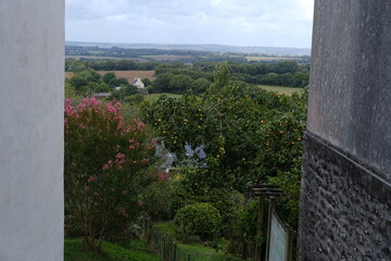 A view of a nice french landscape. Locronan, France, the 6th of September 2022.