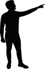 a man body silhouette vector