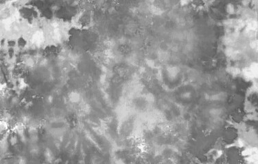 Tie dye background Geometric pattern texture Vector illustration Shibori Abstract batik brush repeat pattern design Paint splatter Curls, waves, dirty Black, white, gray