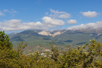 View from the slope of Ayu Dag in Crimea