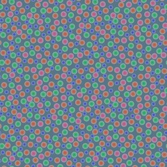 Abstract seamless pattern with colorful voluminous different balls on gray.Illustration of overlapping polka pattern for background ornament.For invitation,flyer,banner,baby textile,fabric,wrapping