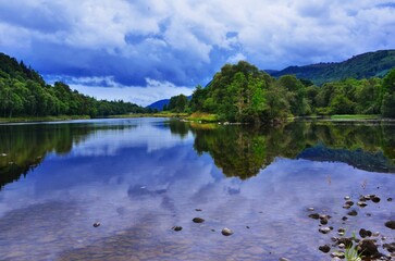 Fototapeta premium lake and mountains
