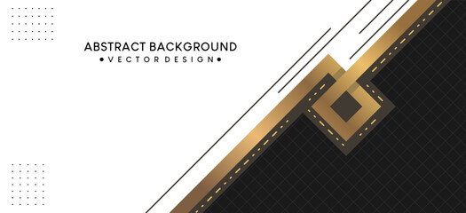 Abstract background design with geometric gold lines