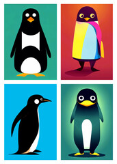 Pinguin Illustrationen