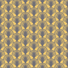Fan arch seamless pattern arabic oriental style illustration