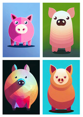 Schwein Illustrationen