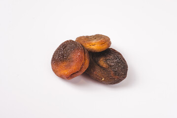 dried apricots isolated
