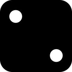 Game dice. Set of game dice, isolated on white background. Dice in a flat and linear design from one to six. Vector illustration.