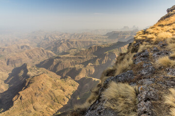 Landscape of Simien mountains, Ethiopia