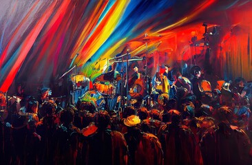 Music Illustration Jazz Digital Art